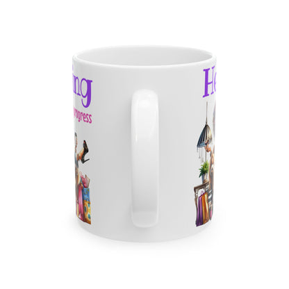Healing in Progress Ceramic Mug — Encouraging Coffee Cup (11oz & 15oz)