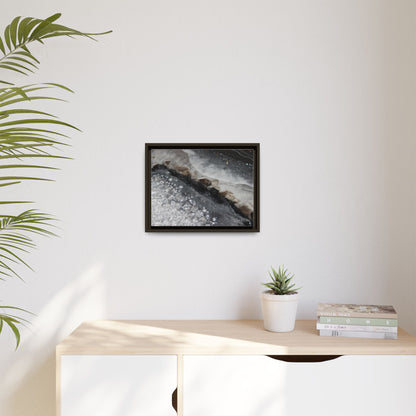Grey Moonstone Framed Print - Opulence