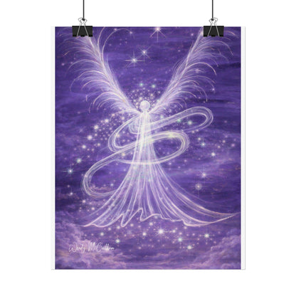 Archangel Zadkiel – Abstract Angel Fine Art Print Compassion, Forgiveness, Transformation