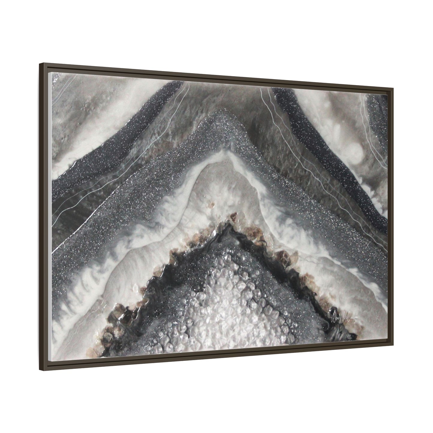 Grey Moonstone Framed Print - Splendour