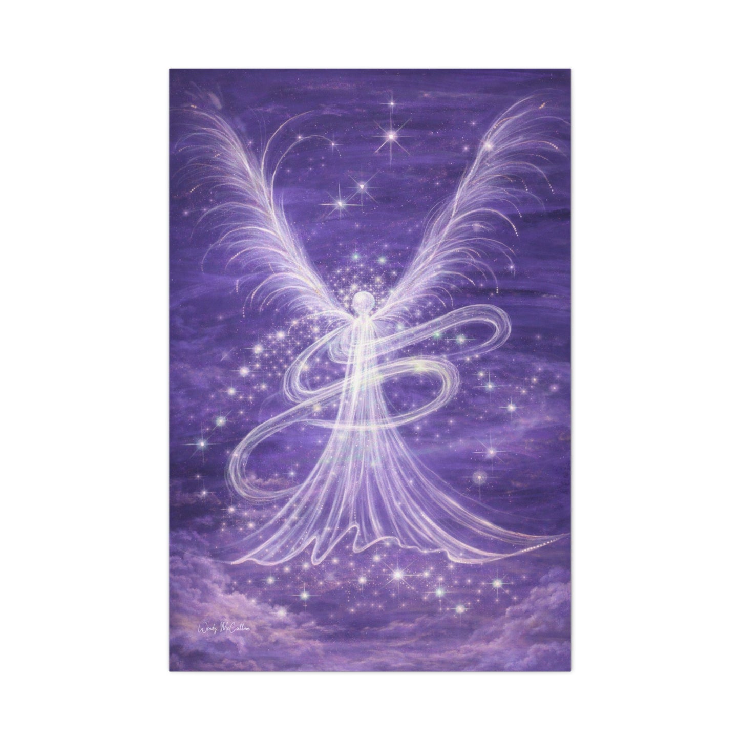 Archangel Zadkiel – Abstract Healing Frequency Art Canvas Print