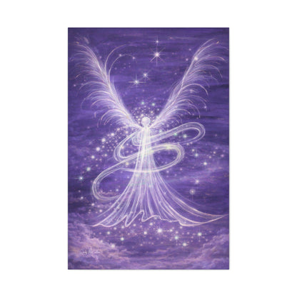 Archangel Zadkiel – Abstract Healing Frequency Art Canvas Print