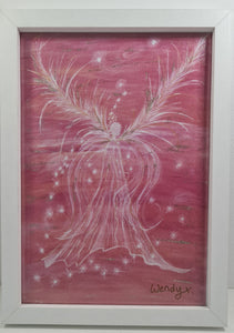 Archangel Chamuel -Framed Personally Embellished Fine Art Print