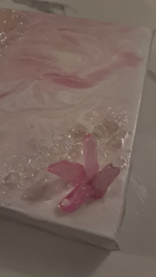 Love Infusion series - Mini Geode Art   1/ 6 in series