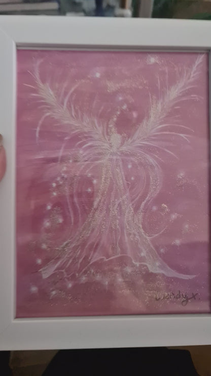 Archangel Chamuel -Framed Personally Embellished Fine Art Print