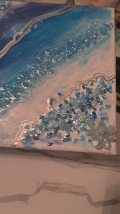 Reflections series - Mini Geode Art   2/2