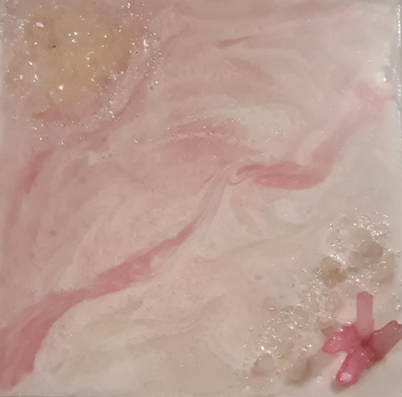 Love Infusion series - Mini Geode Art   1/ 6 in series