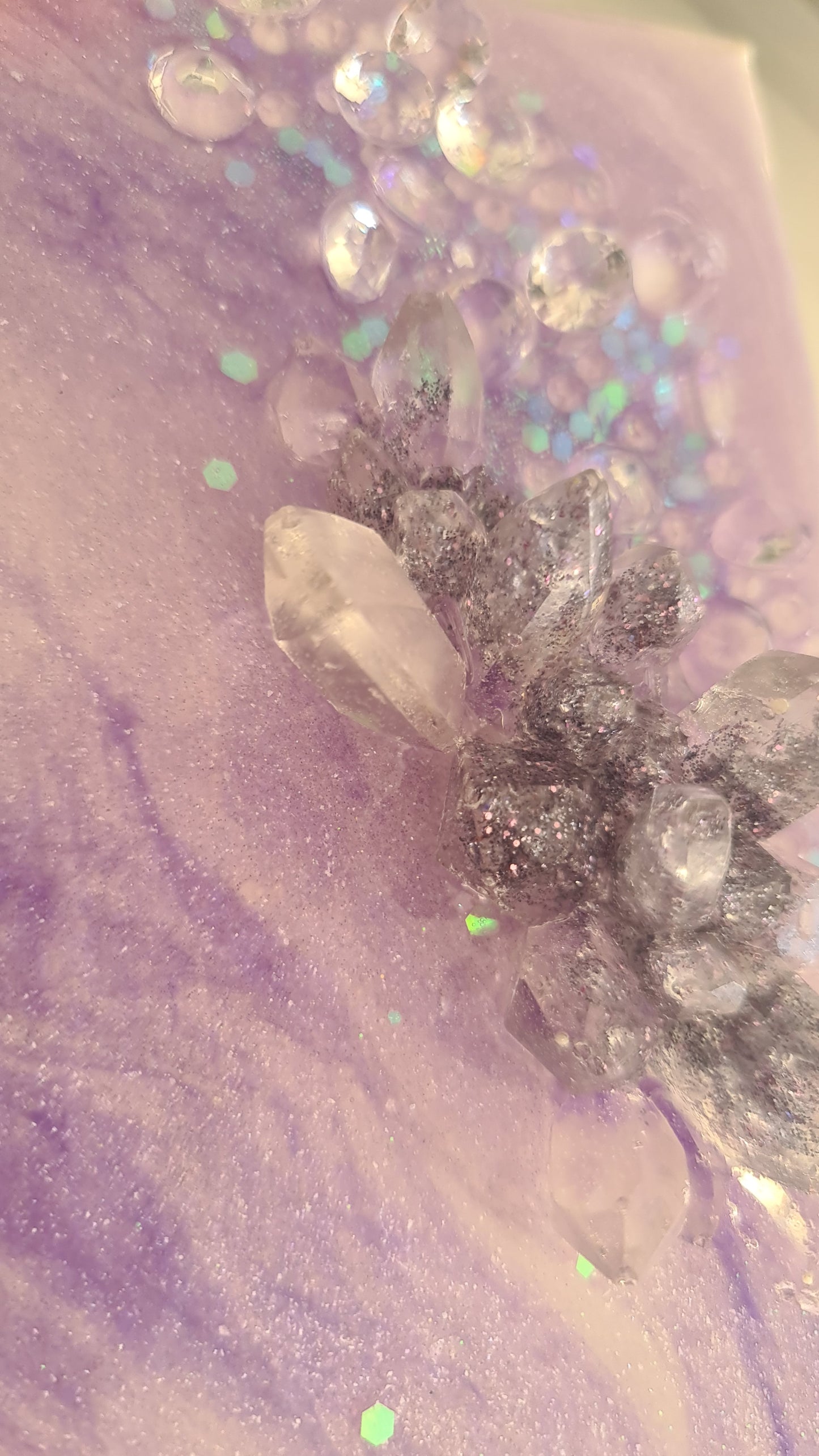 Amethyst - Mini Geode Art