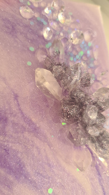 Amethyst - Mini Geode Art