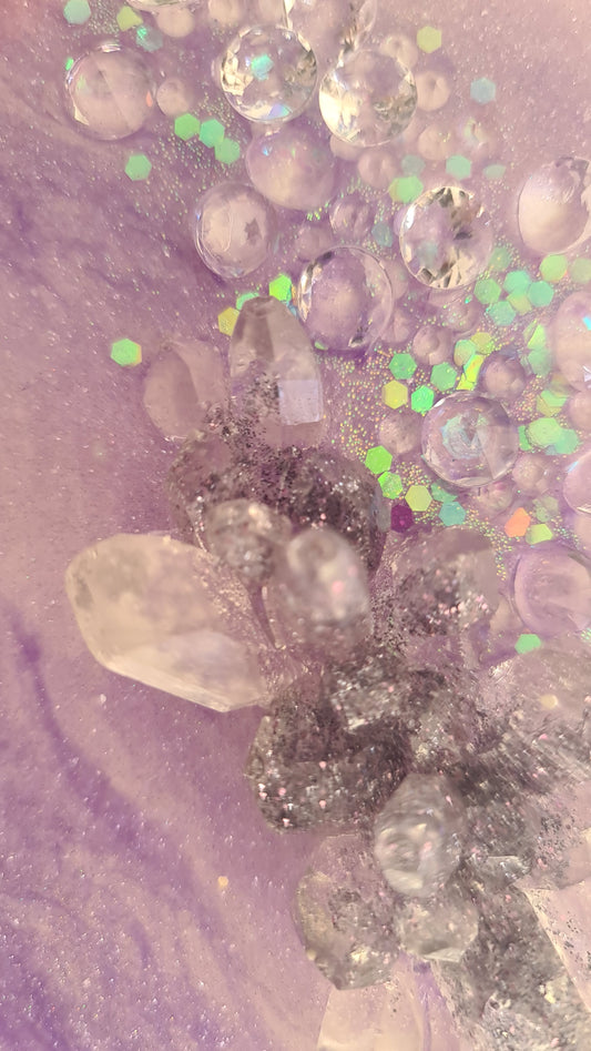 Amethyst - Mini Geode Art