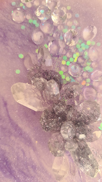 Amethyst - Mini Geode Art