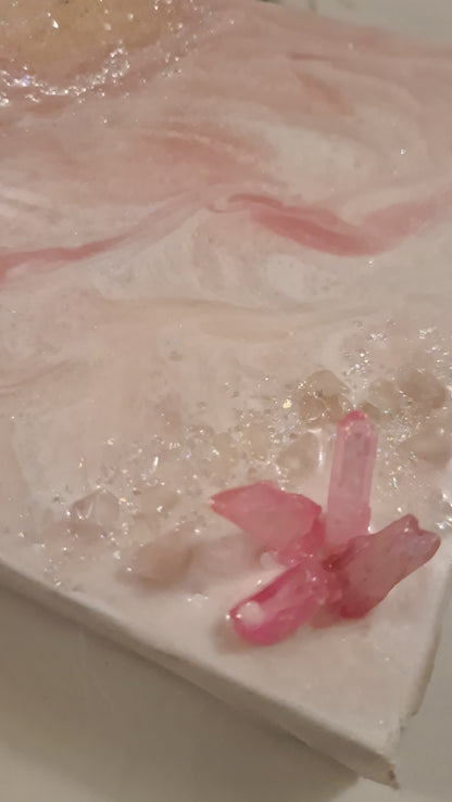 Love Infusion series - Mini Geode Art   1/ 6 in series