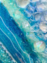 Load image into Gallery viewer, Atlantis 2 part diptych resin geode