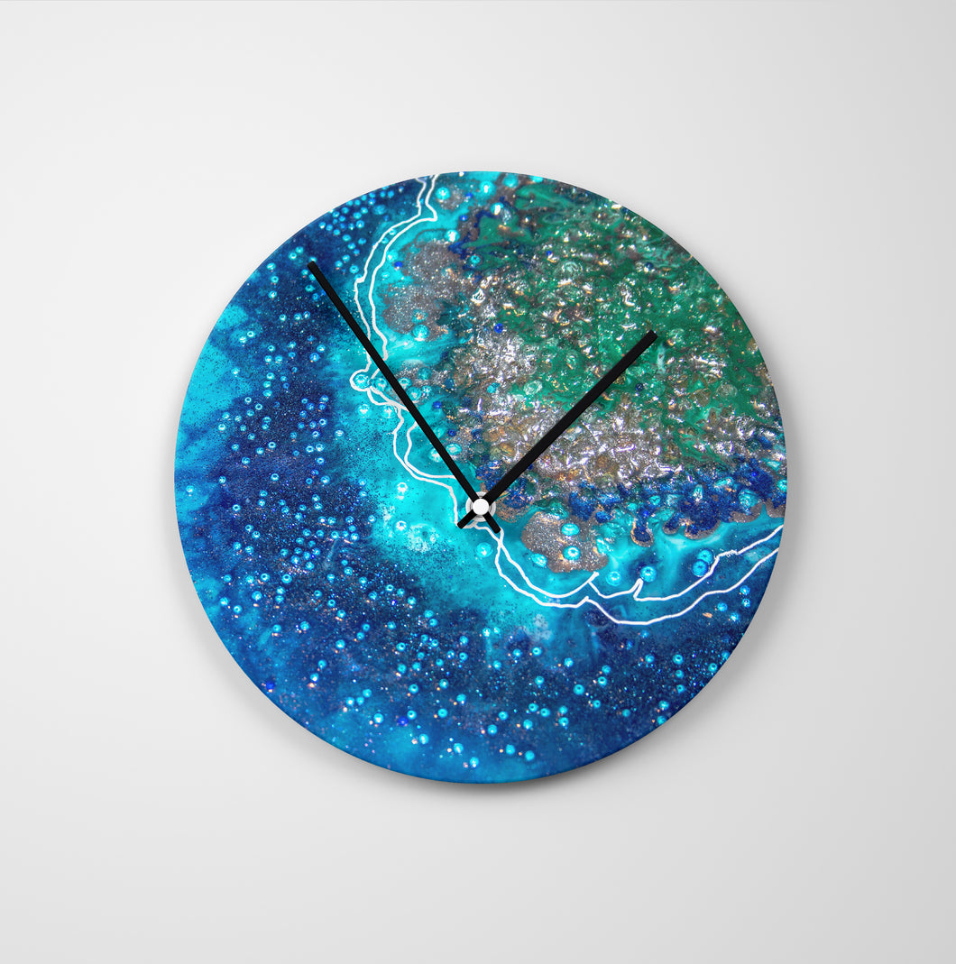 Archipelago Round Glass Wall Clock - Opulence