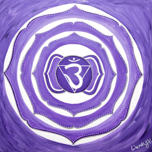OM (Connection with Higher Self) Mandala - ORIGINAL ARTWORK