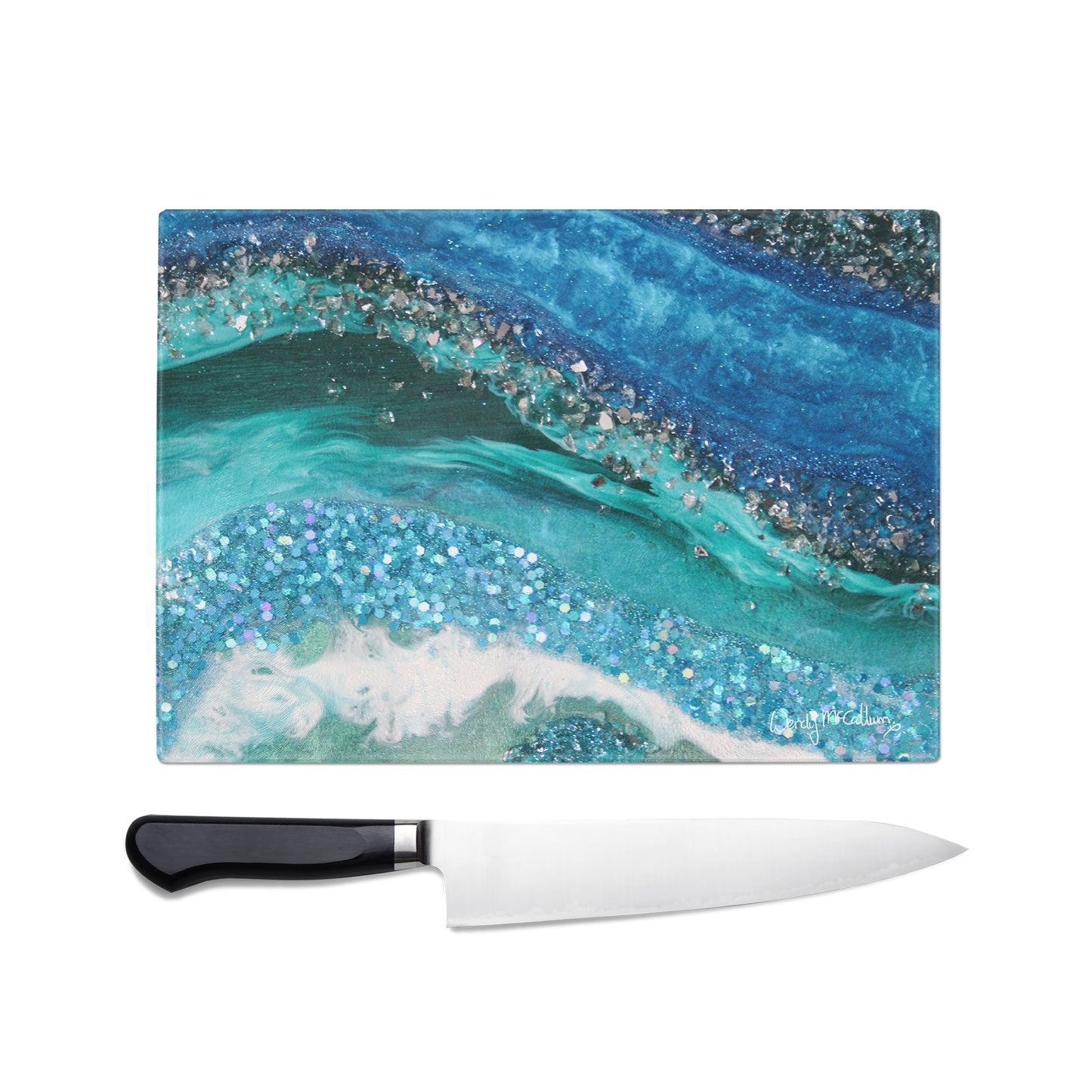 Elucidation Glass Chopping Board - Grace