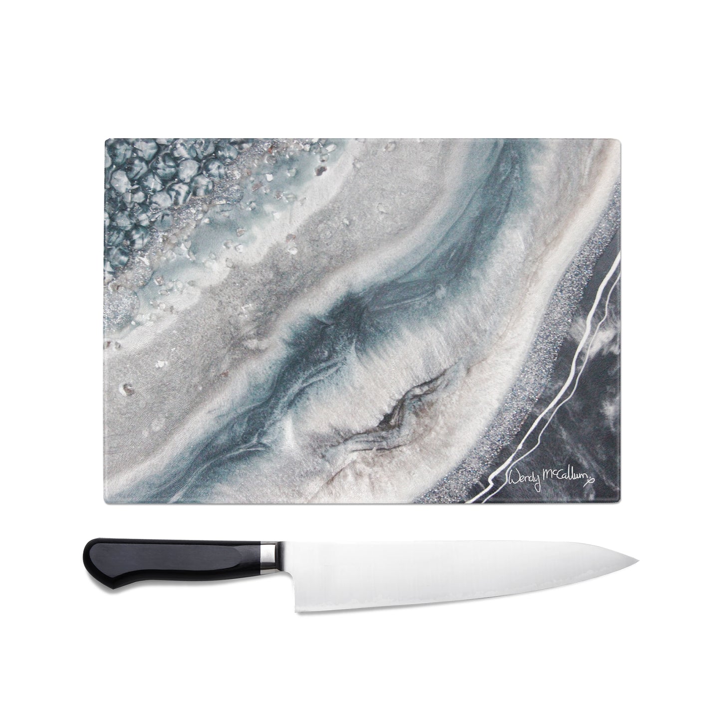 Vista Glass Chopping Board - Grace