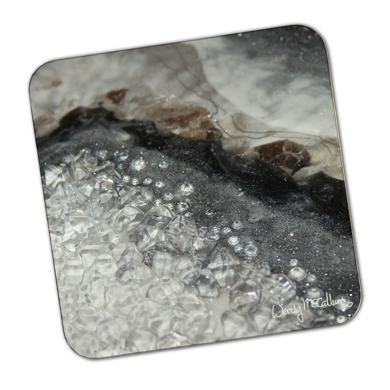 Grey Moonstone Coaster - Opulence