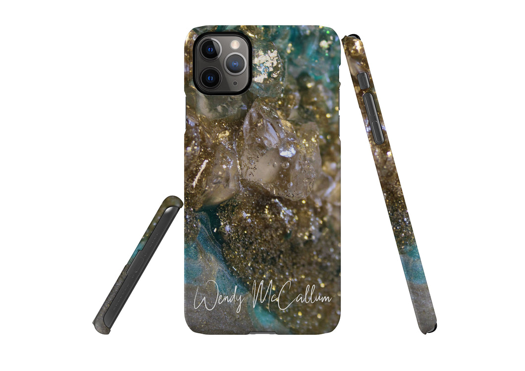 Dioptase snap phone case By Wendy McCallum Art