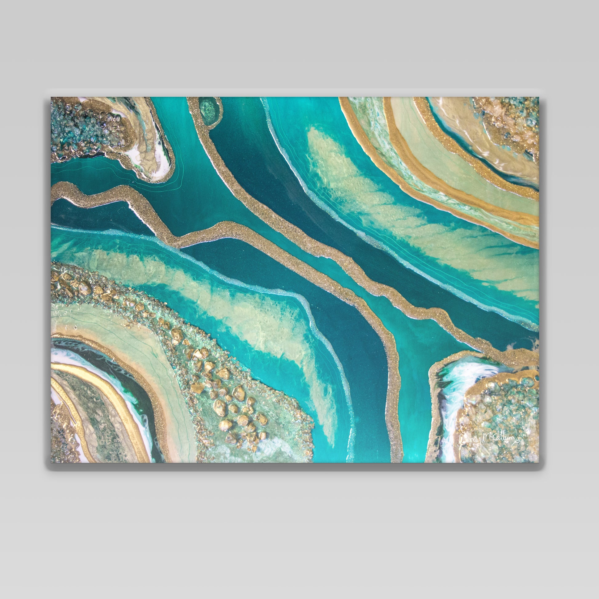 Dioptase canvas wall art - Splendour