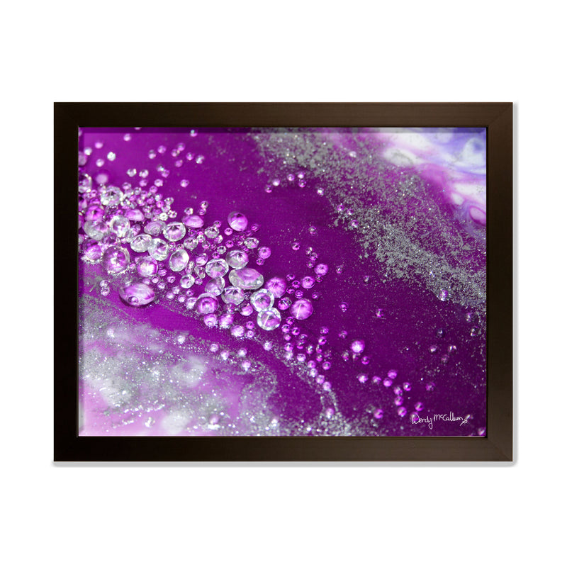 Amethyst Grace framed art print