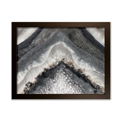 Grey Moonstone framed print - Splendour