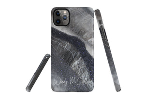 Grey Moonstone snap phone case by Wendy McCallum
