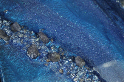 Tanzanite Acacia Serving board - Resin Charcuterie Board