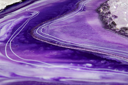 Tranquility - Amethyst Resin Geode - Frequency art