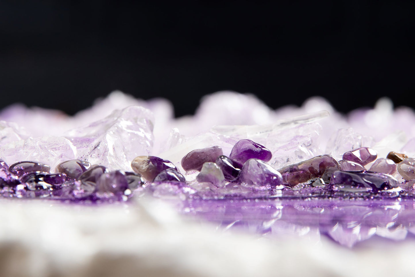 Tranquility - Amethyst Resin Geode - Frequency art
