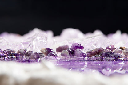 Tranquility - Amethyst Resin Geode - Frequency art