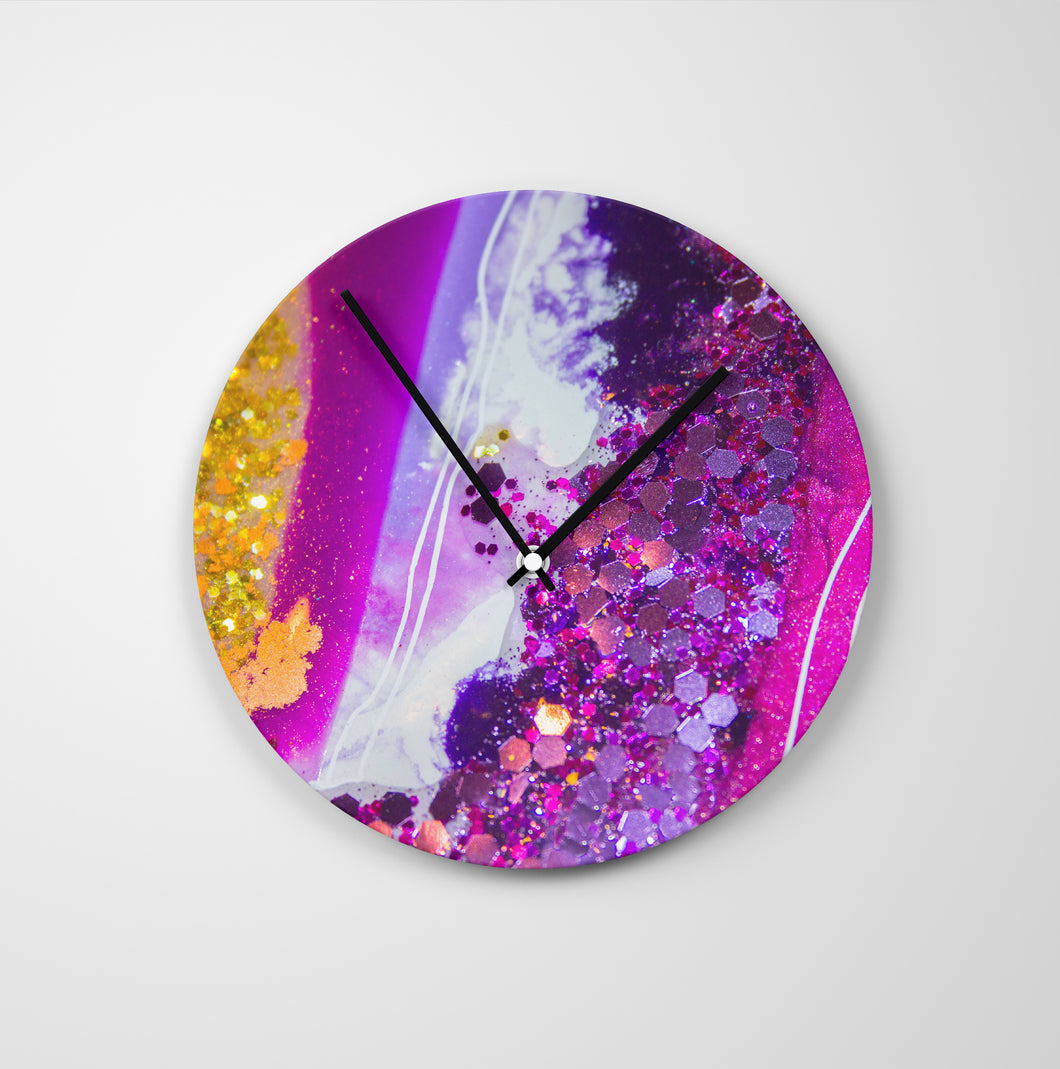 Inception Round Glass Wall Clock - Elegance
