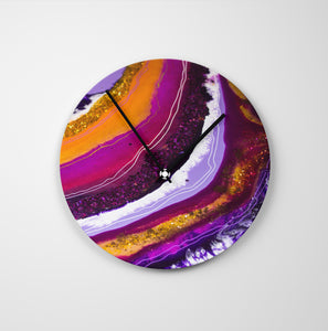 Inception Round Glass Wall Clock - Opulence