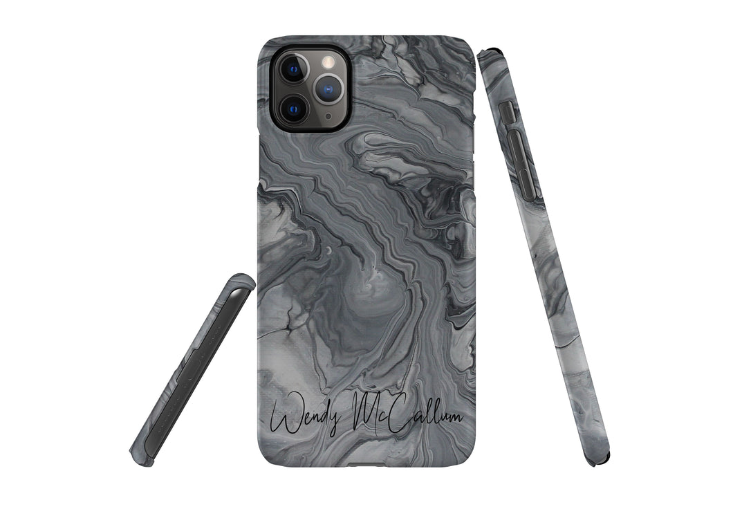 Shades of Grey snap phone case by Wendy