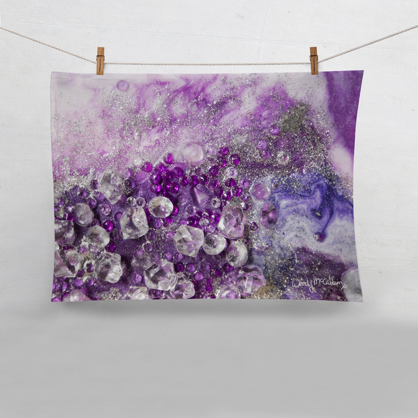 Amethyst Dreams Tea Towel - Elegance