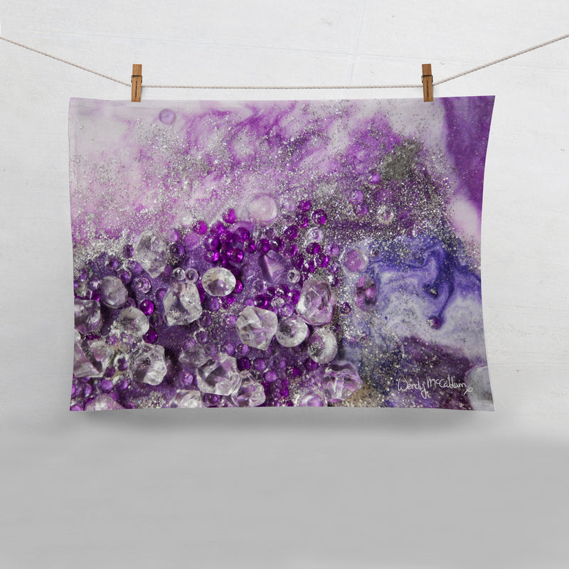 Amethyst Dreams Tea Towel - Elegance