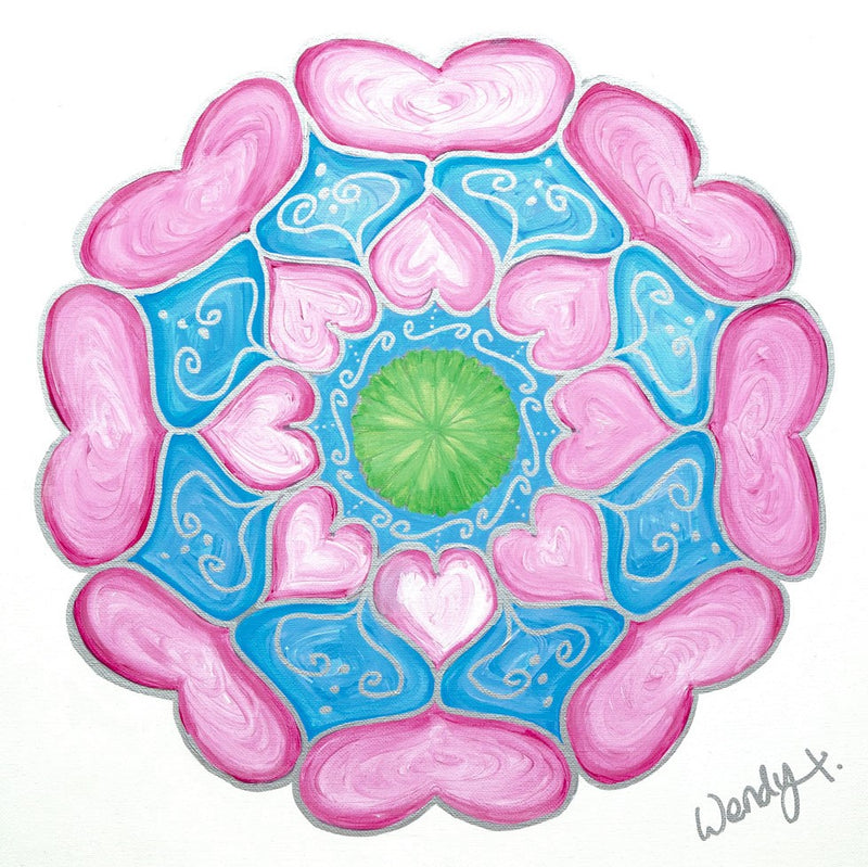 Unconditional Love & Communication Mandala - FINE ART PRINT
